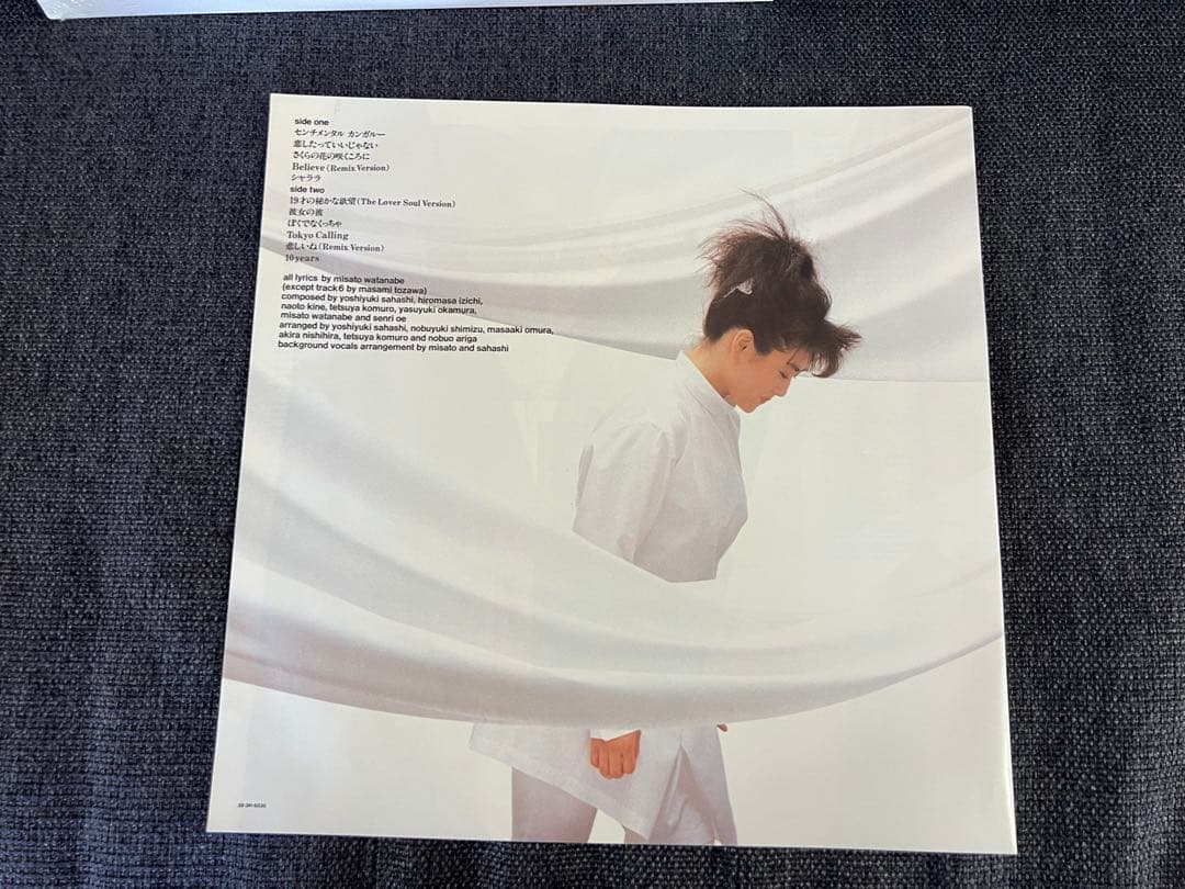 LP 邦楽レコード　渡辺美里 ribbon 1988年 28・3H-5030