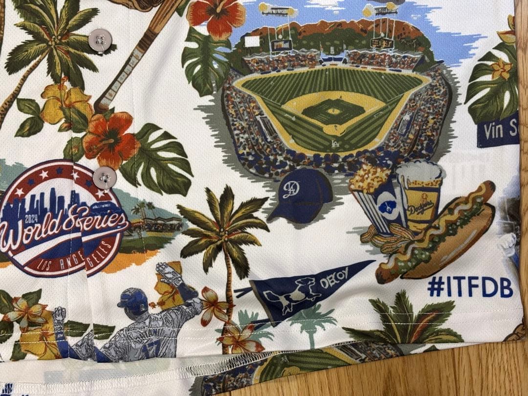 大谷翔平 デザイン アロハユニフォーム 背番号17 XL ノベルティ仕様