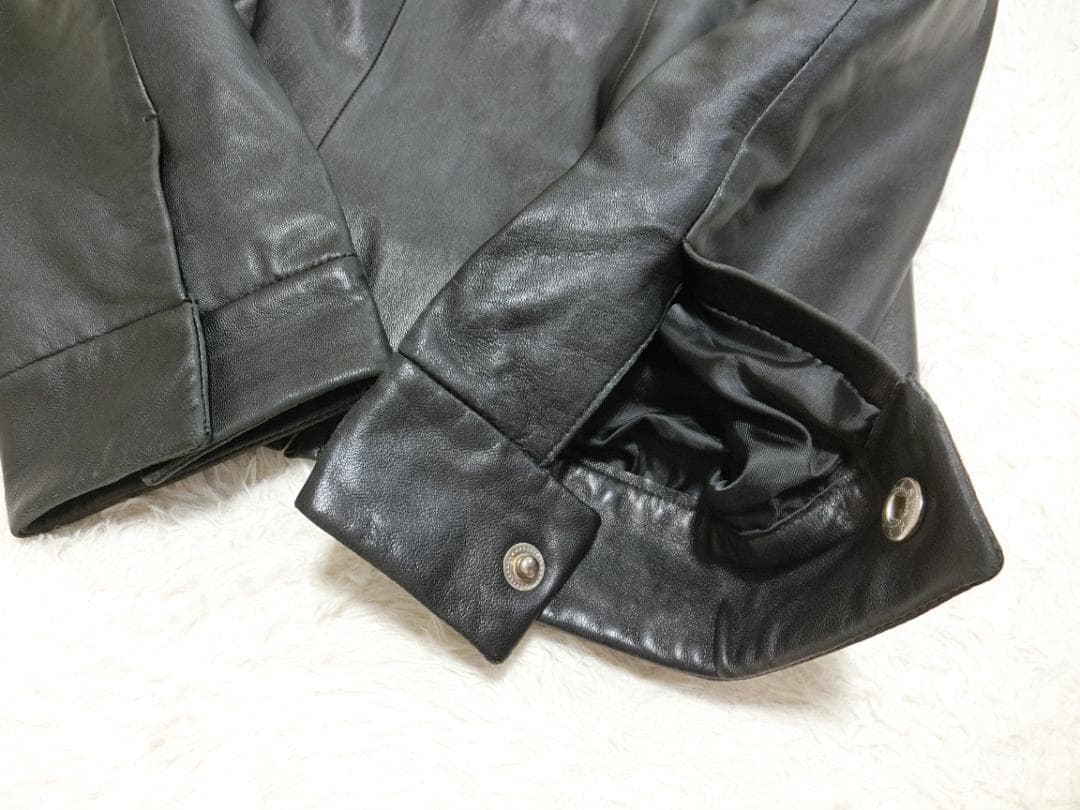 teteブルックスブラザーズ　ラムレザー　本革　ライダースジャケット　XS