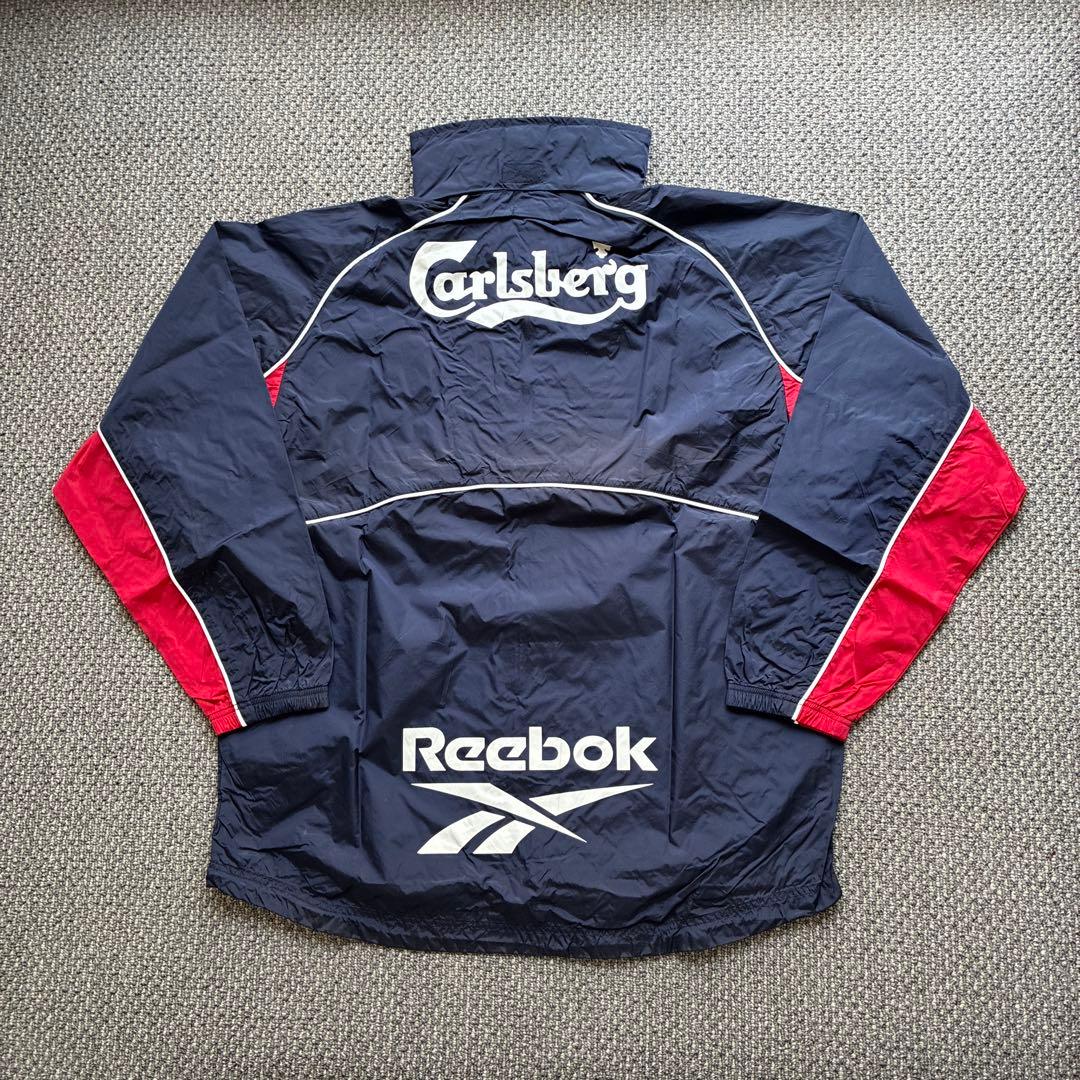 00-01 リバプール　Reebokトレーニングナイロンジャケット　プルオーバー