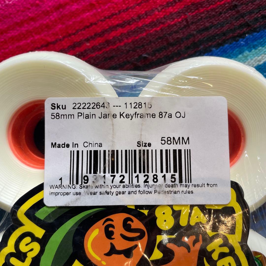 OJ WHEELS 58mm Plain Jane 87Aウィール