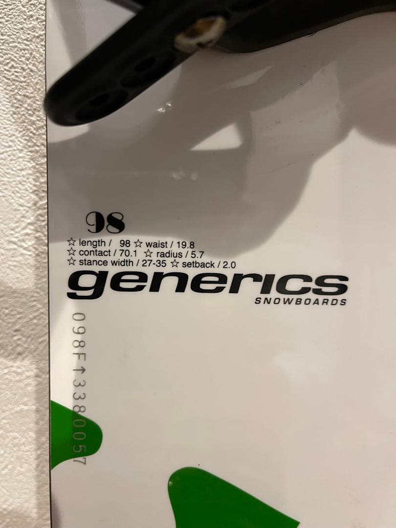 generics スノーボード ビンディングセット キッズ　子供用　98㎝