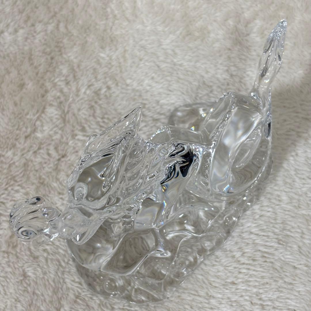 【美品】Baccarat バカラ 置物 インテリア ドラゴン 龍 竜