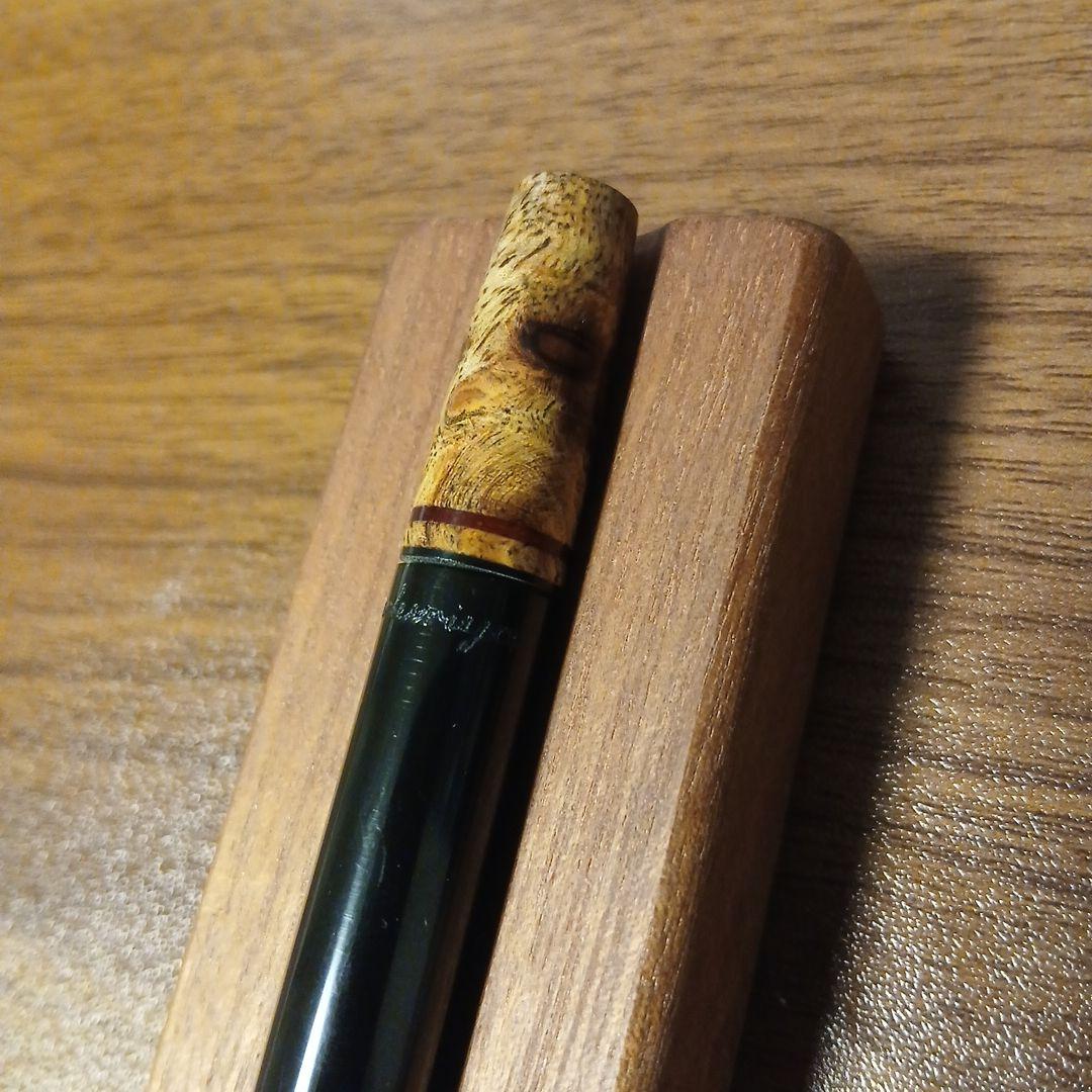 綴り屋　月灯　エボナイト　花梨瘤　ボールペン