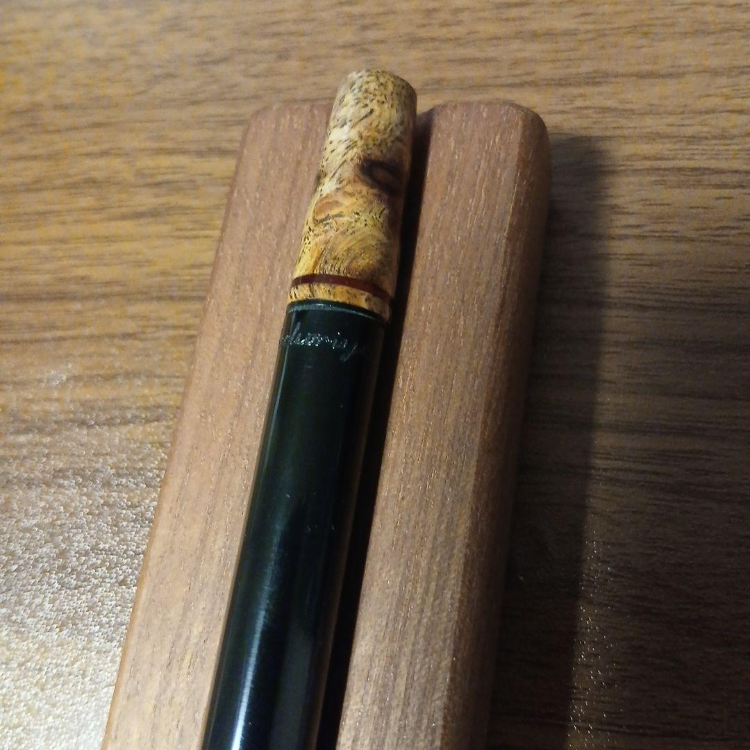 綴り屋　月灯　エボナイト　花梨瘤　ボールペン