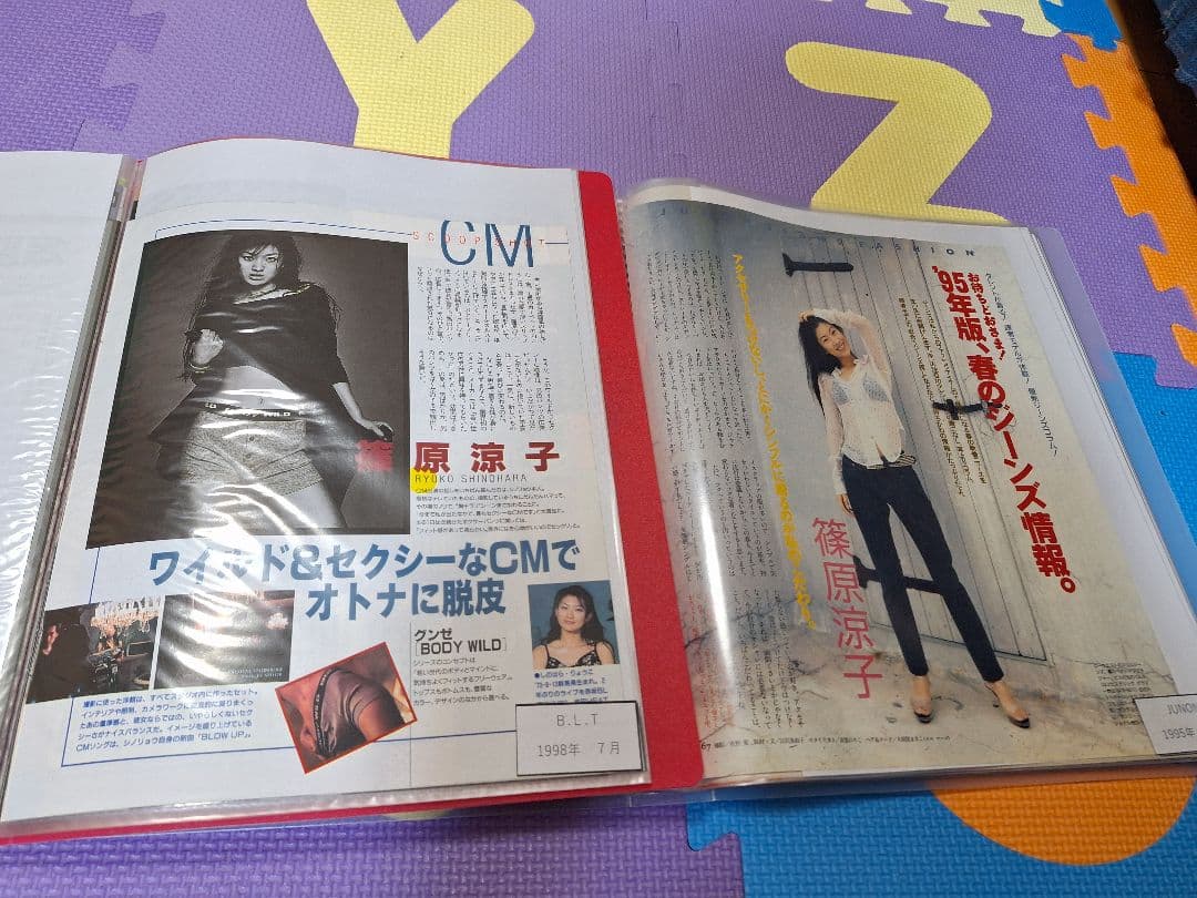 篠原涼子(1冊200円計算)143冊分約306ページ切り抜きしファイリング済み