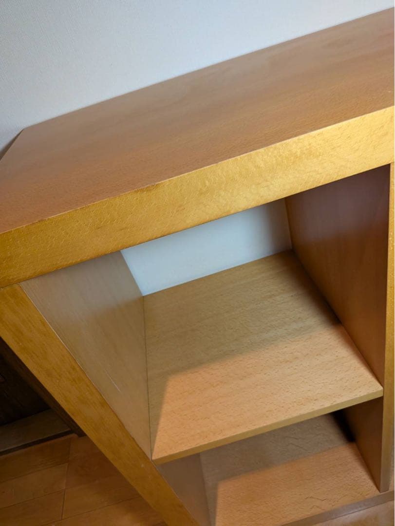 ■送料込■無印 オープンシェルフ 2×2 ビーチ 木製棚 スタッキング ブナ材