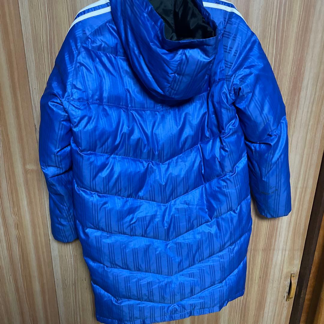 アディダス ベンチコート 160 青