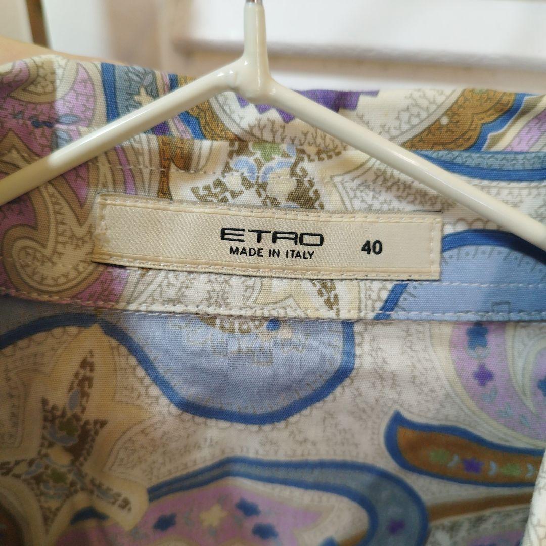 ミッキー様　【美品】ETRO ペイズリー柄長袖シャツ 40
