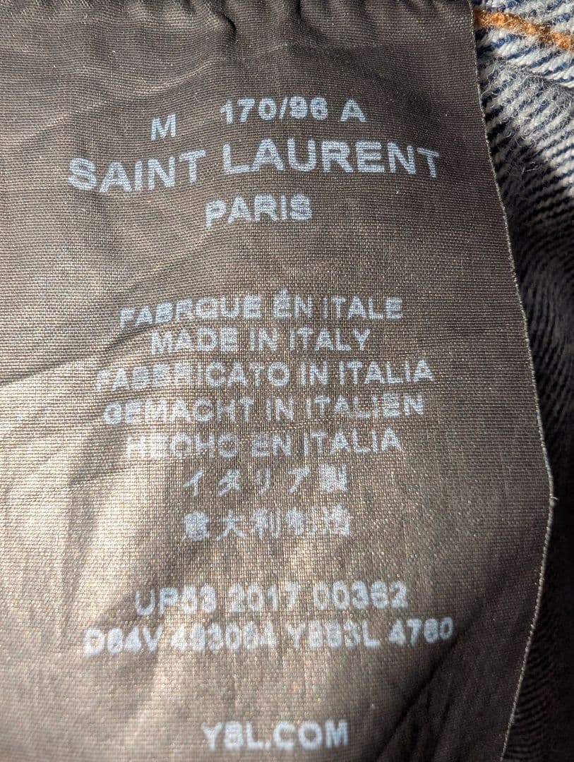 SAINT LAURENT マルチ ワッペン デニムジャケット M
