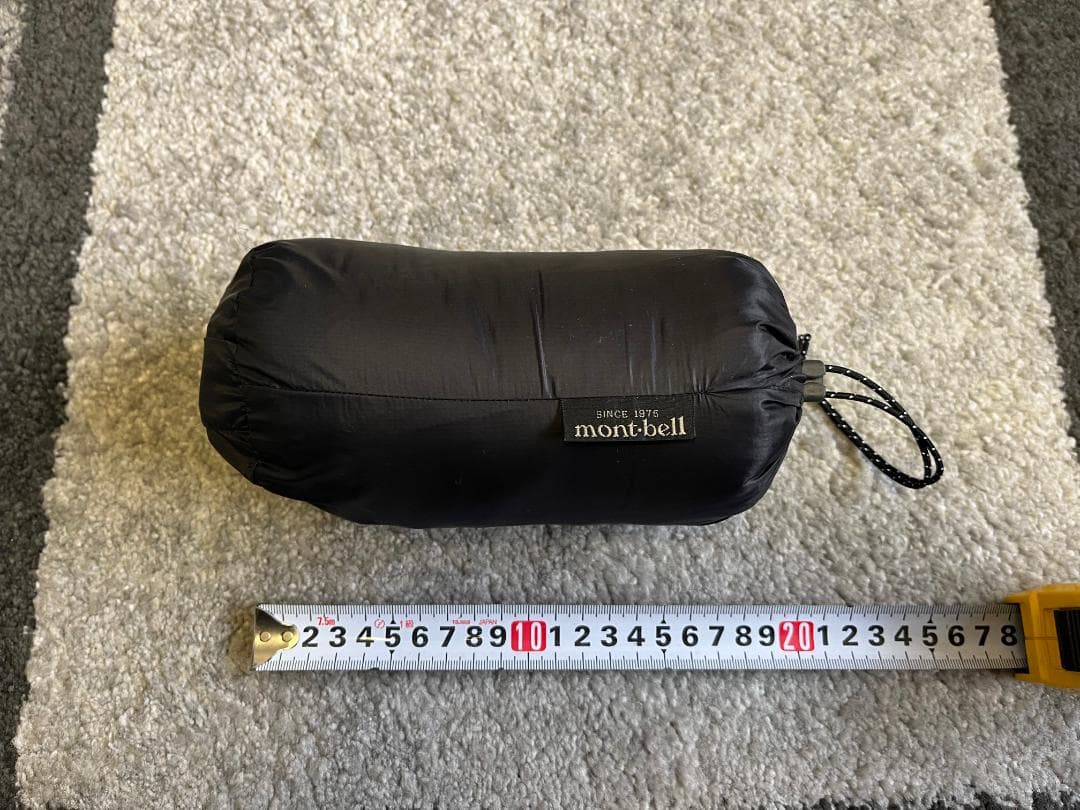 montbell ダウンベスト S 黒 収納袋付き