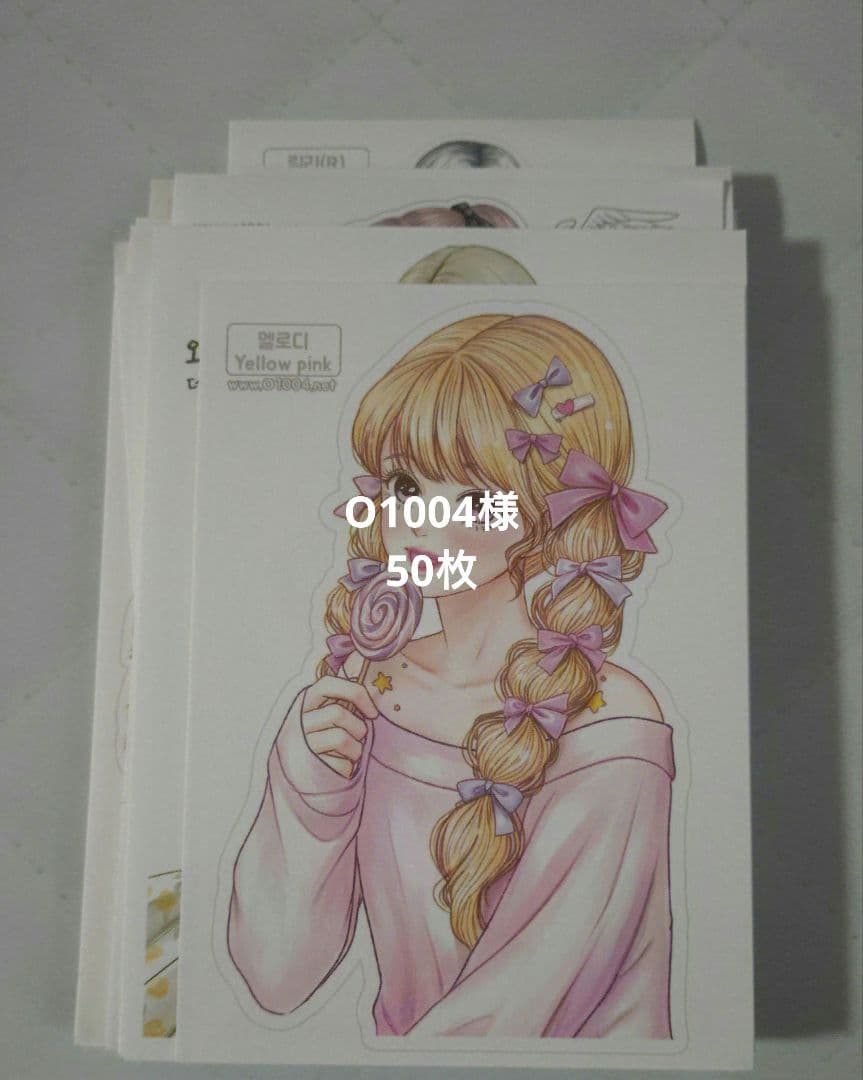 n0n0＊hwara様マステ＆O1004様ステッカー①②