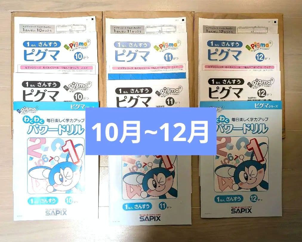 【最新版】サピックス　ピグマキッズ　小学1年生　1年分セット 書き込みなし