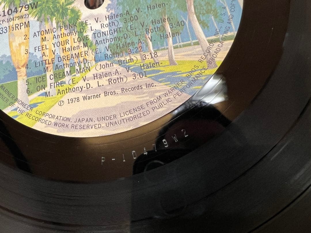 Van Halen LP 洋楽レコード 初版 P-10479W 美品 日本盤