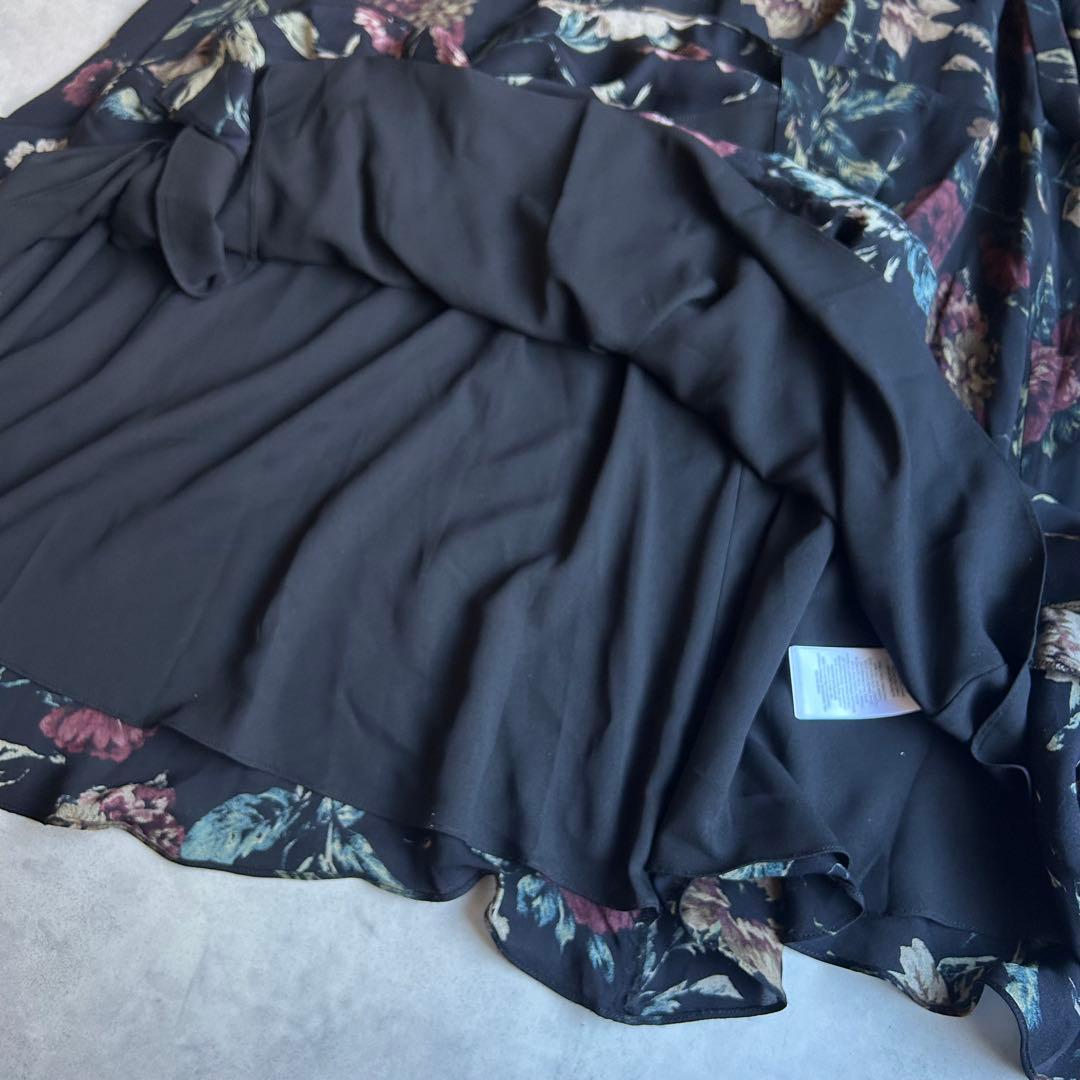 美品✨ポロラルフローレン ラップワンピース マキシ丈 シルク100% 花柄