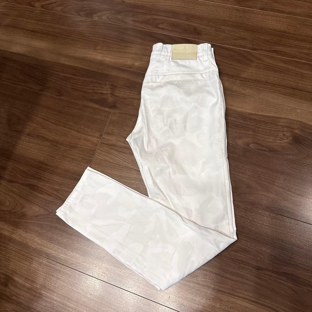 MARK & LONA ホワイトパンツ スリムフィット
