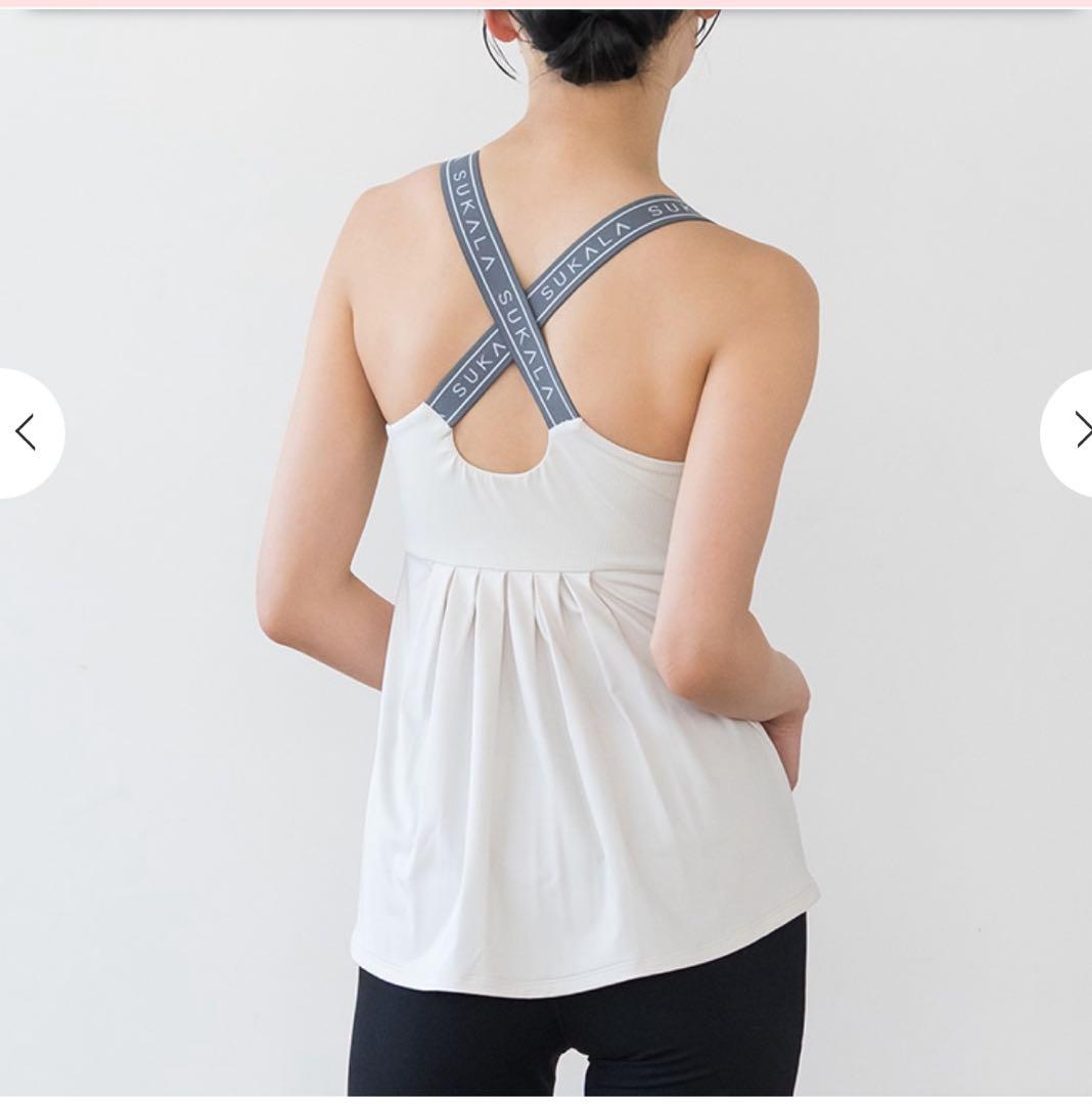 （美品）SUKALAクロスストラップ ホワイト➕ブラックスパッツ2点