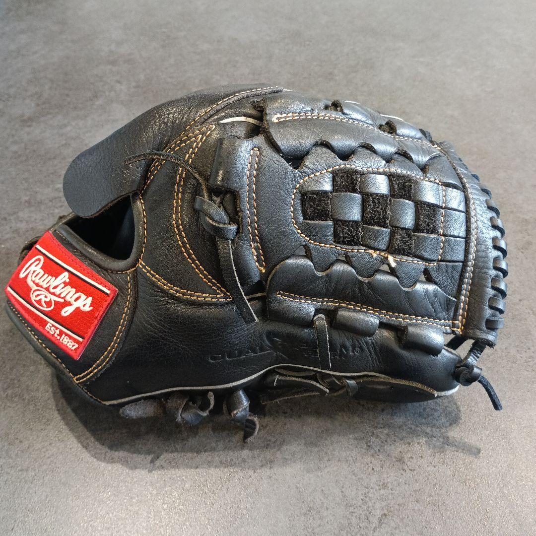 Rawlings 軟式グローブ 黒 大人用　ピッチャー用