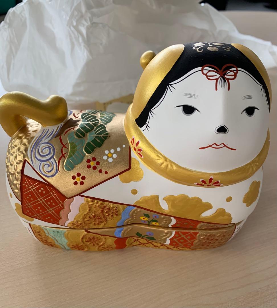 廃盤品 須はら飾り 須原陶芸 犬筥 金彩 端午の節句 五月人形 鯉のぼり 雛人形