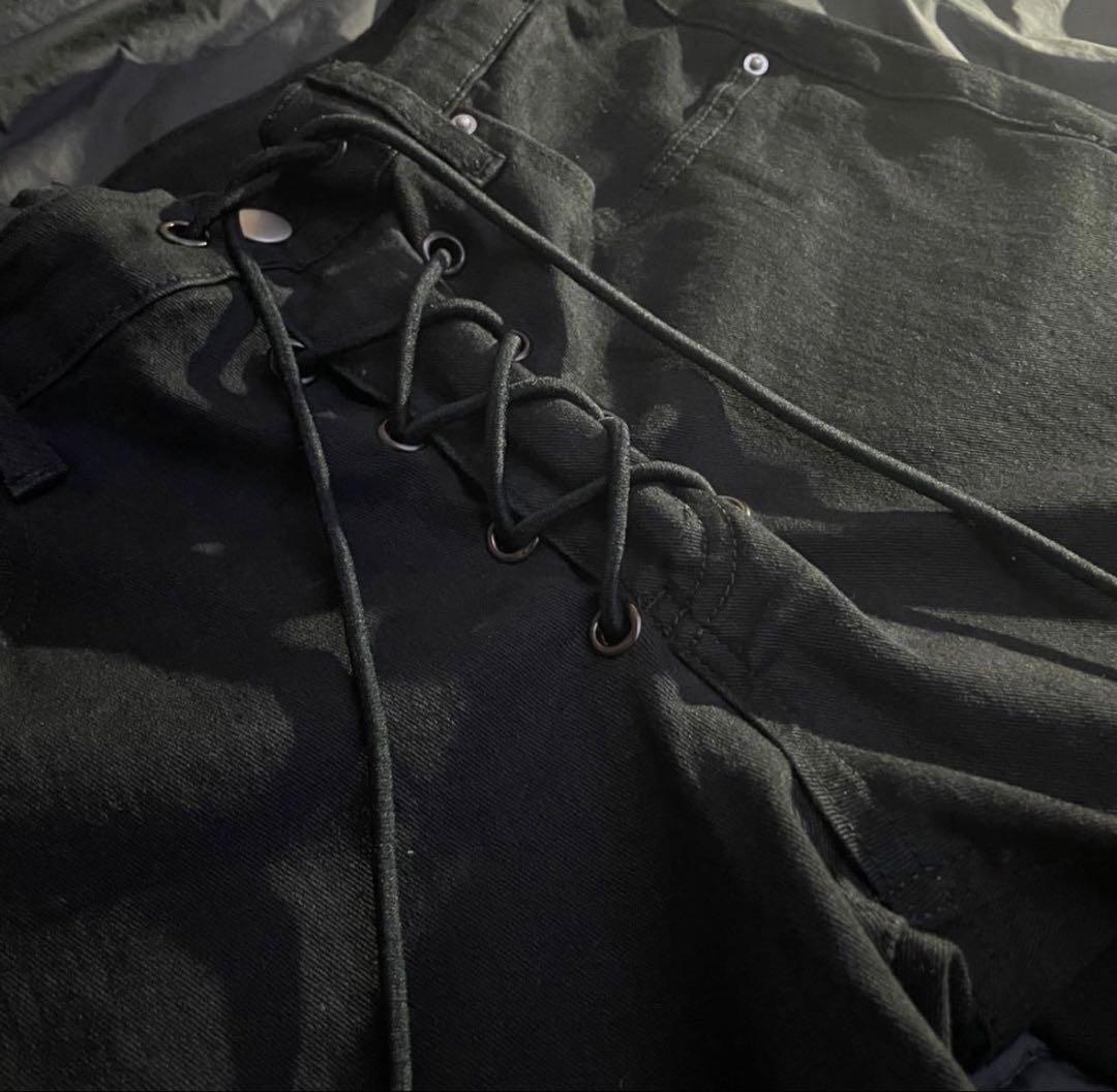 ifsixwasnine風remake lace up flare denim