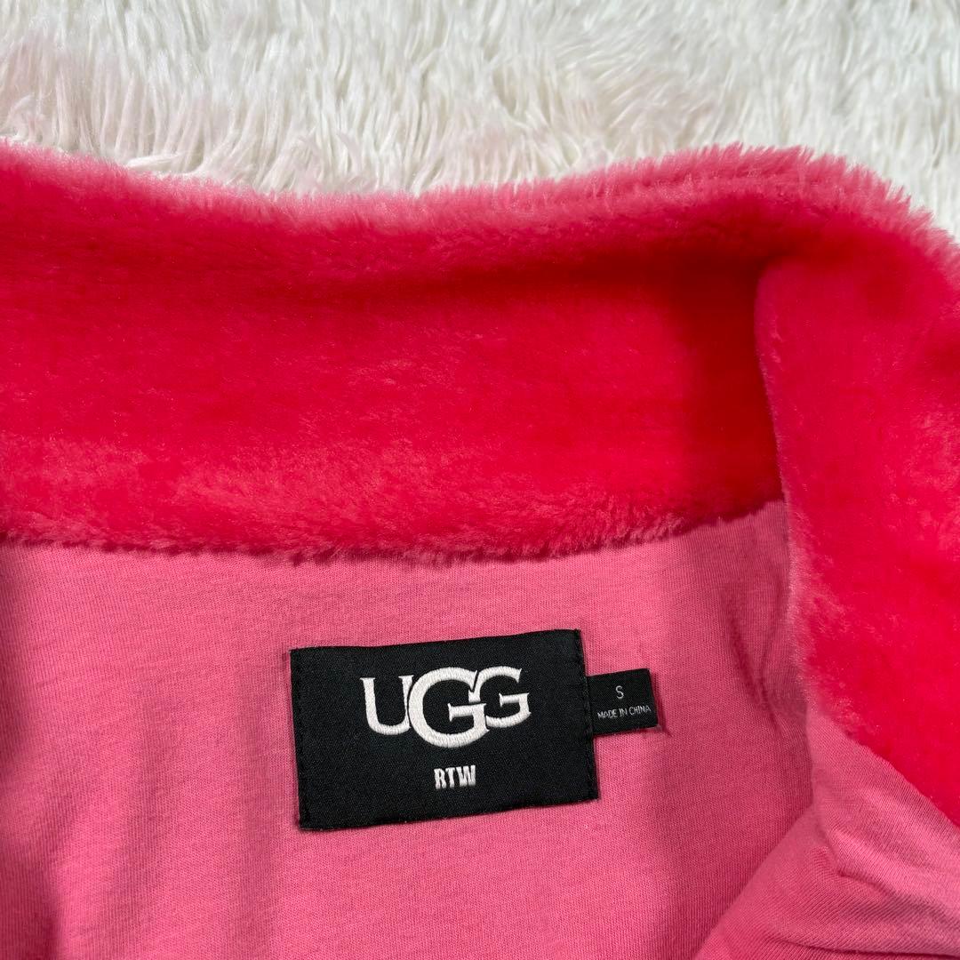 UGG アグ　フェイクファージャケット　ボア　オーバーサイズ　ヒョウ柄　S