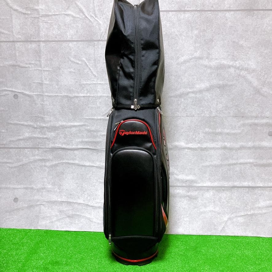 TaylorMade ゴルフ キャディバッグ 9型 5分割 カート式 ブラック
