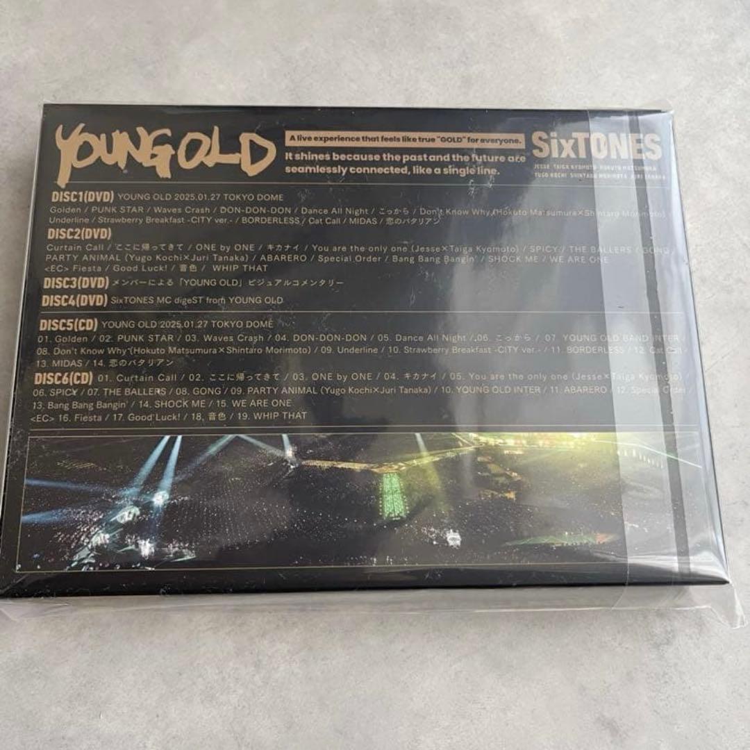 【新品未開封】SixTONES/YOUNGOLD《初回盤》ライブ DVD