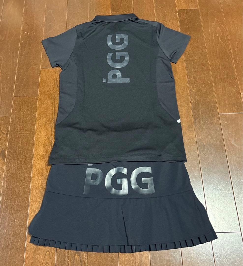 パーリーゲイツPGG N yトビーストレッチブラックプリーツ仕様スカートサイズ1