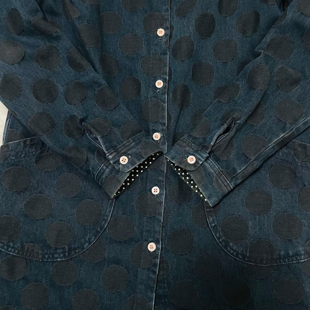 岡山デニム ブルートリック BLUE TRICK ショップコート M ドット