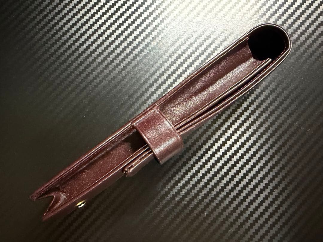 極美品 モンブラン ペンケース 1本差し ブラウン