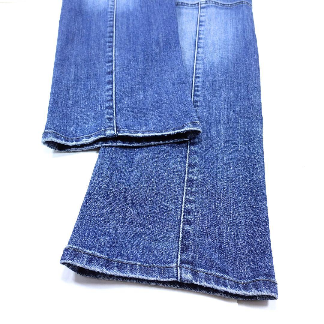 リリック「 Ｌｙｒｉｃ 」ストレッチ バイカー ９ポケット ZIP デニム　Ｌ