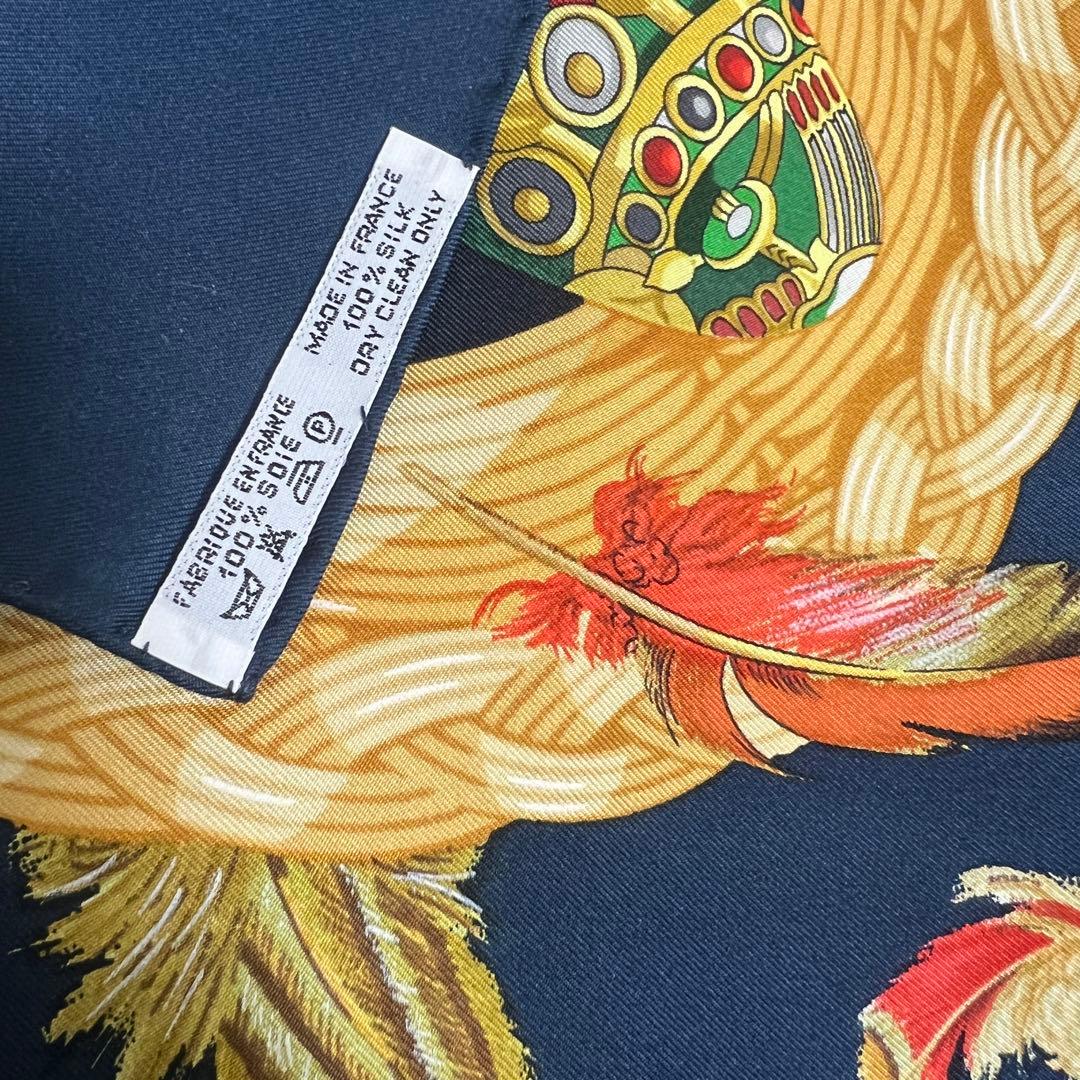 エルメスHermèsシルクsilkスカーフ　珍しい柄　大判　90