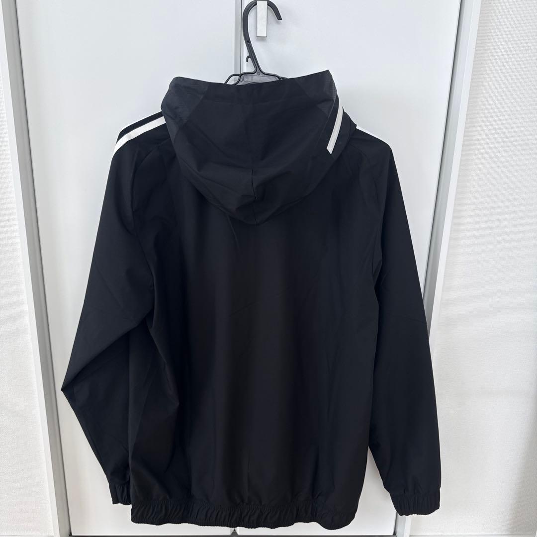 adidas ブラック ウィンドブレーカー