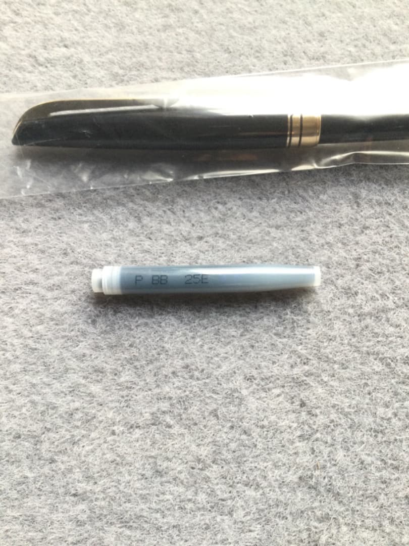 も*う様 PLATINUM 22K(中字)万年筆 ブラック　(当時物)