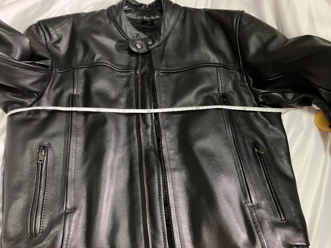 ブラックレザージャケット ライダースジャケット