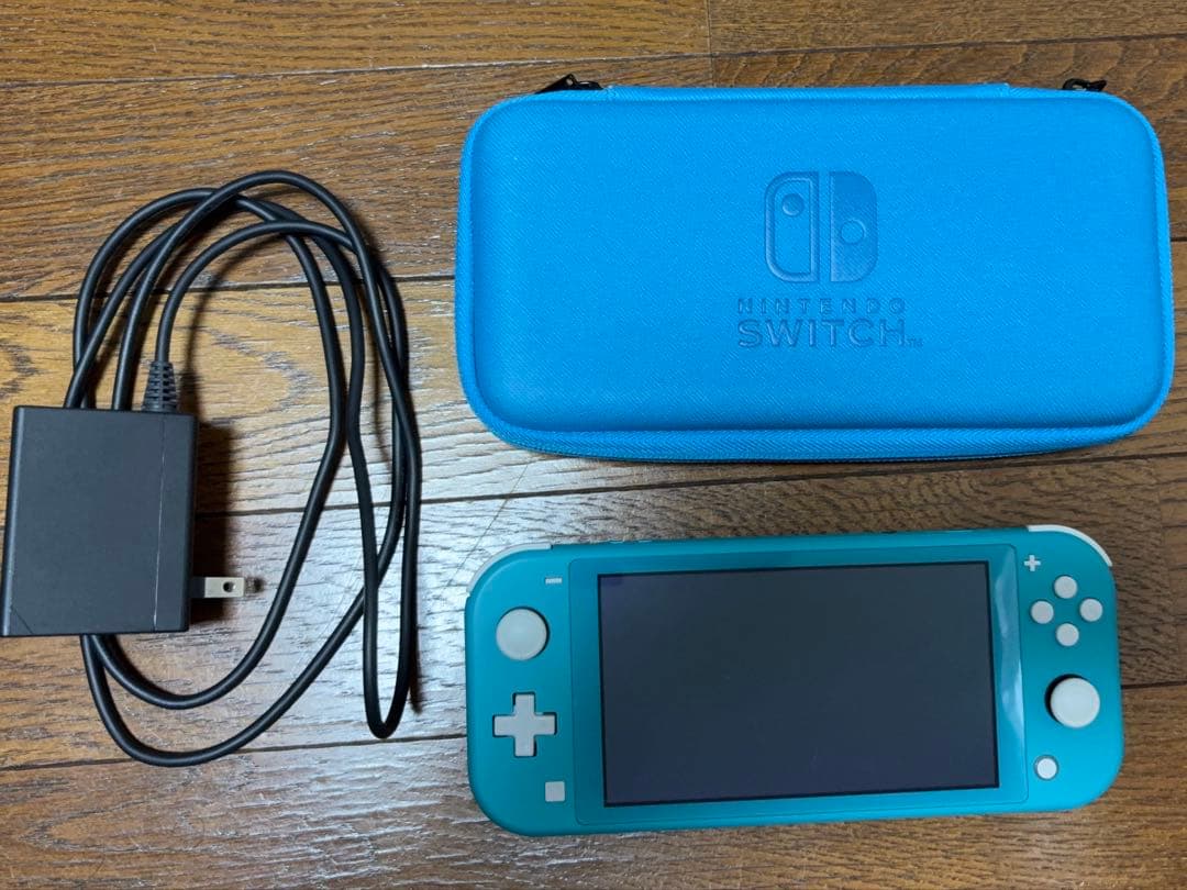 Nintendo SwitchLite 水色 充電器 本体ケース付
