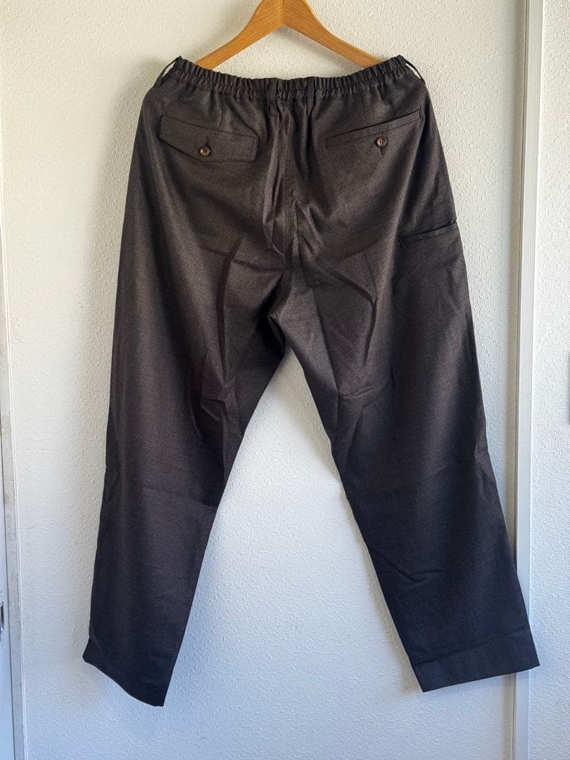 メンズウェア 8G SHOOT ONE TUCK WOOL BLEND PANTS BROWN