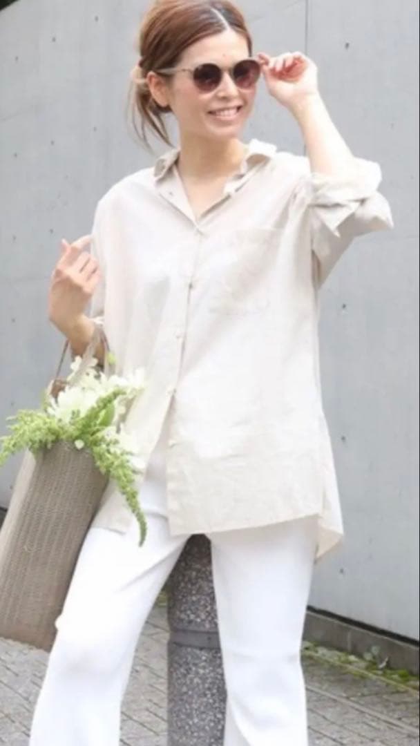 Yu 様Deuxieme Classe EVERYDAY ワイドシャツ☆ベージュ