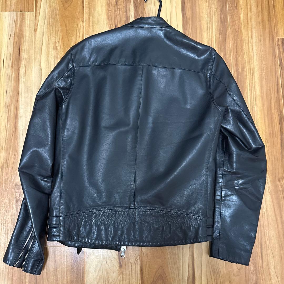 ÉDIFICE 黒 レザーライダースジャケット