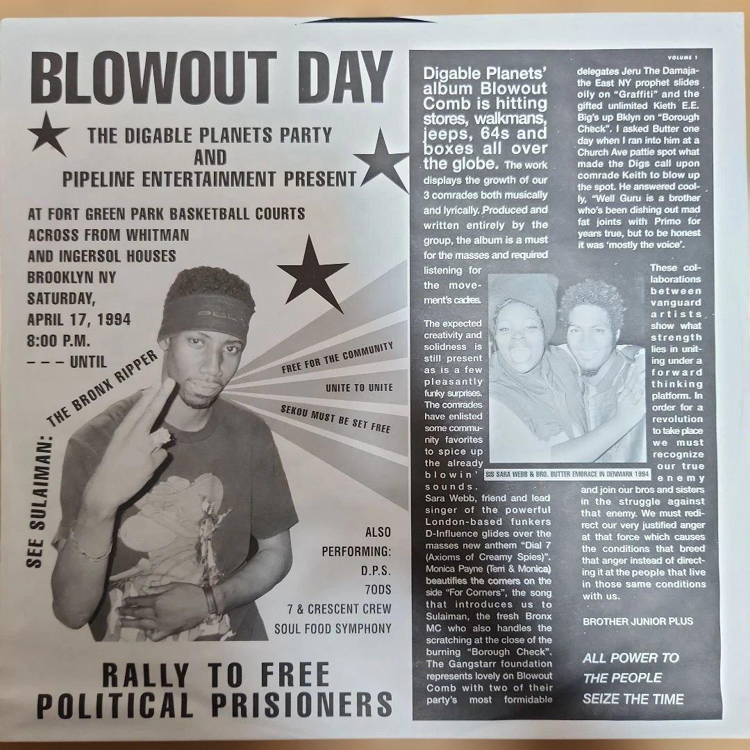 Digable Planets / Blowout Comb 2LP インナー付