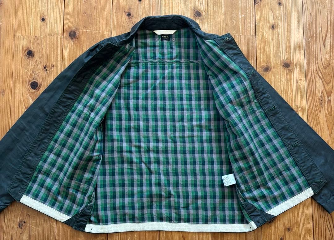 激レア PaulSmith ショールカラーボックスシルエットジャケット 樹脂加工