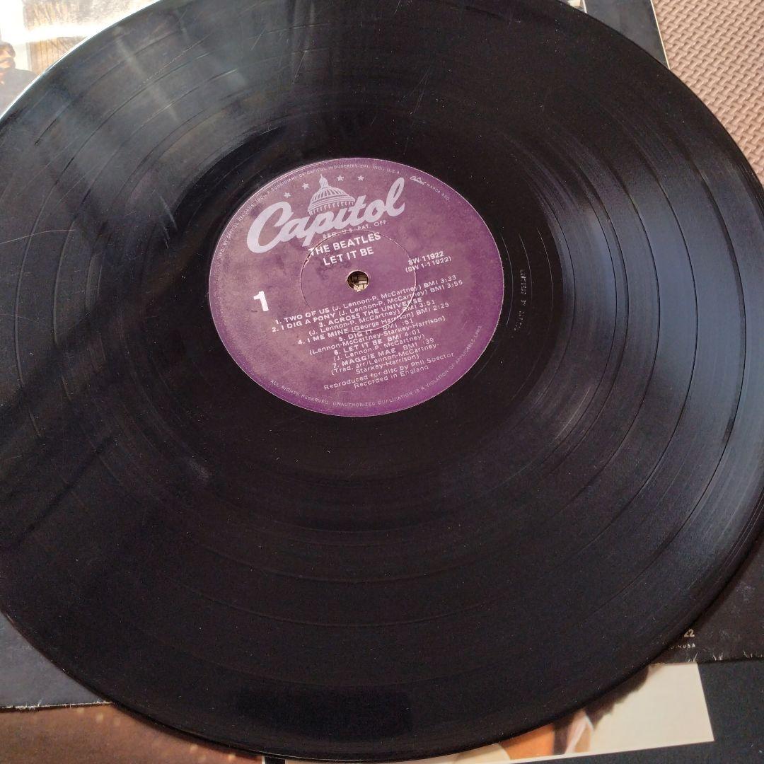 The Beatles LET IT BE LPレコード　ビートルズ