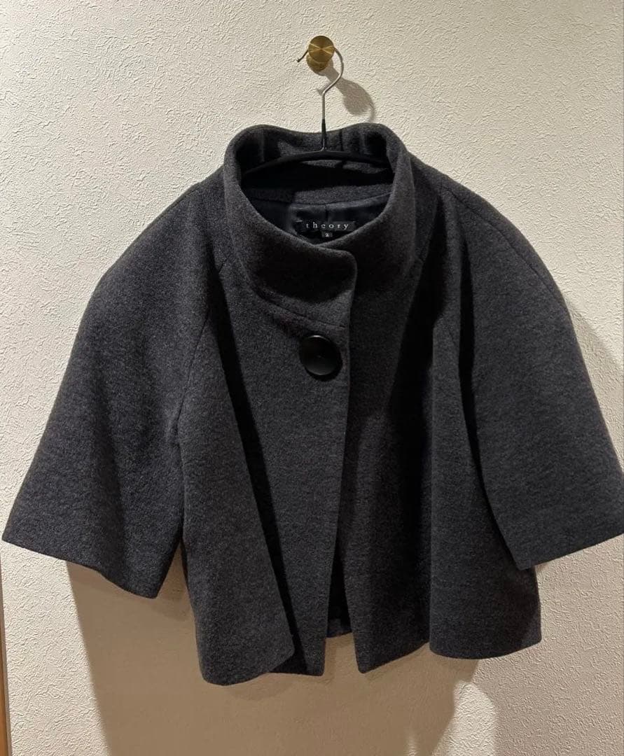 theory ポンチョショートコート
