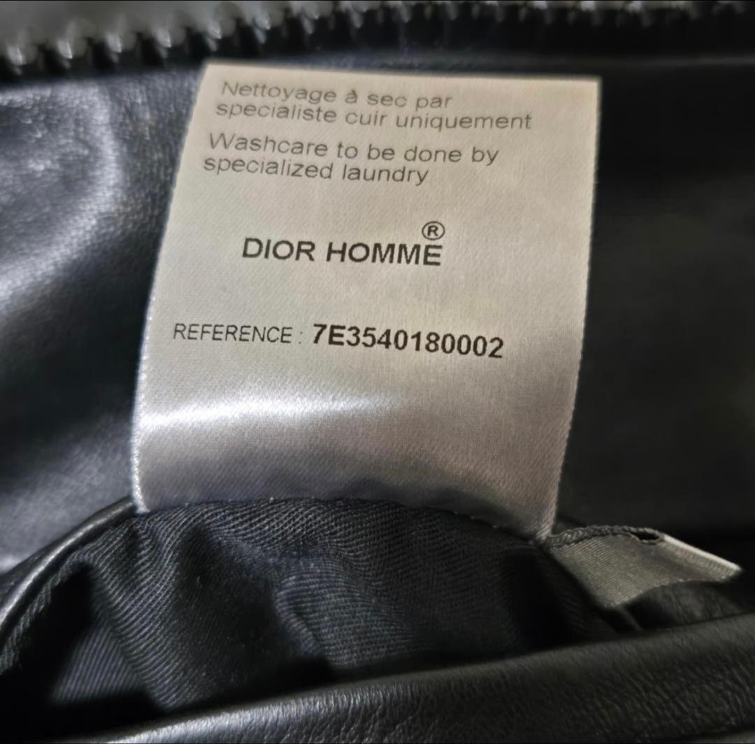 ss07 エディ期 Dior homme レザーボンバージャケット ブルゾン