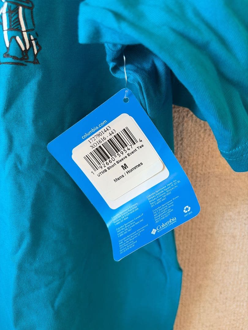 UTMB 2019 オフィシャルTシャツ（ブルー）新品未使用 タグ付き Mサイズ