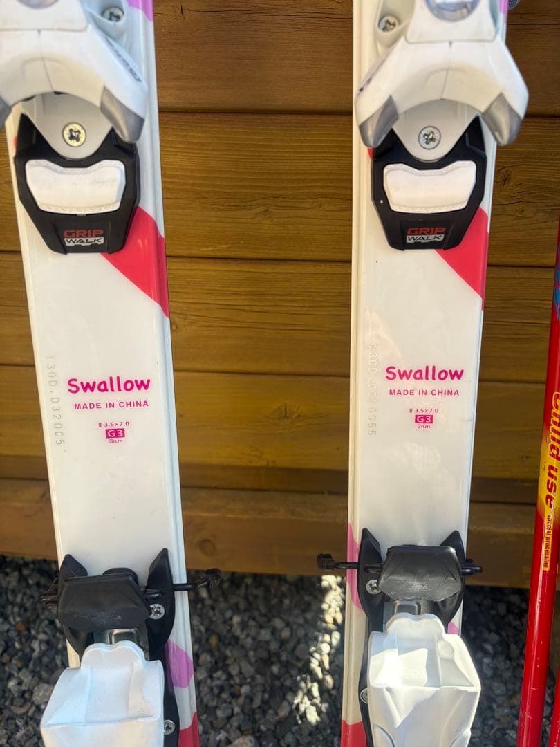 Swallow スキー ピンク ホワイト130センチ