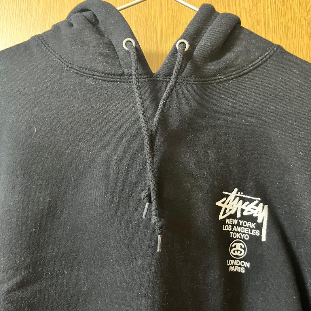Stüssy パーカー　黒　ブラック　S