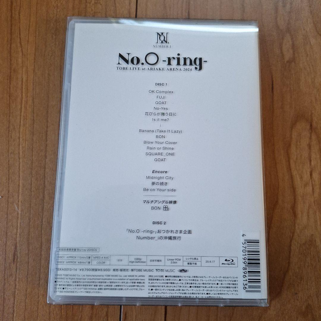 Number_i No.O-ring 初回生産限定盤　Blu-ray