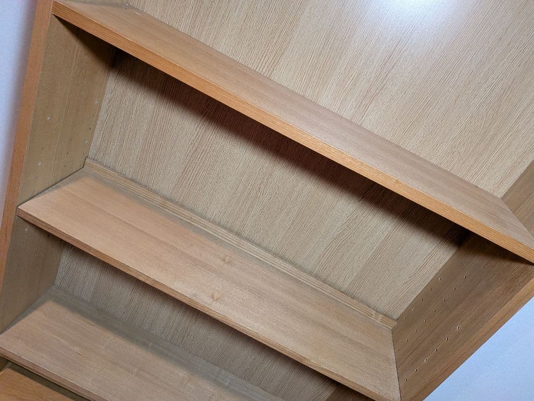 《送料込》無印 木製シェルフミドルタイプ 21 本棚廃盤 木製棚 タモ材