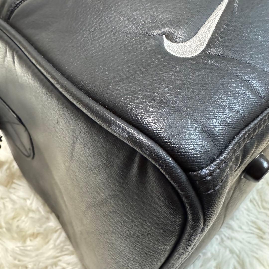 NIKE GOLF ボストンバッグ　フェイクレザー　ブラック　2way